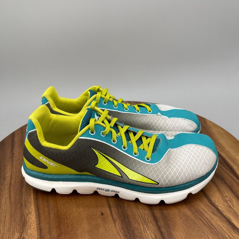Altra One 2.5 Shoes Womens Size 10.5 Gray Blue Yellow Running Comfort Walking